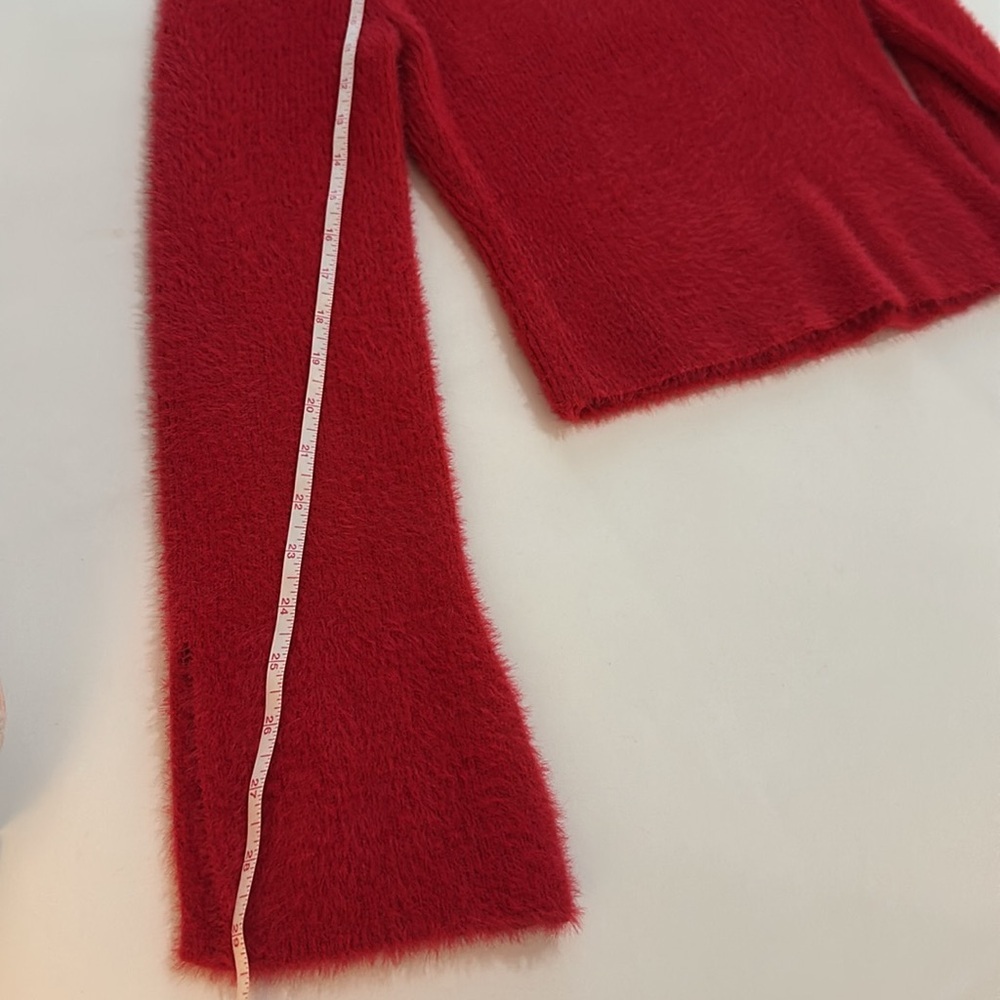 NWOT Sincerely Jules Red Fuzzy Turtleneck Sweater Size S - Picture 13 of 13